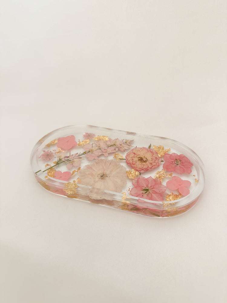 Handmade Pressed Flower Trinket Tray