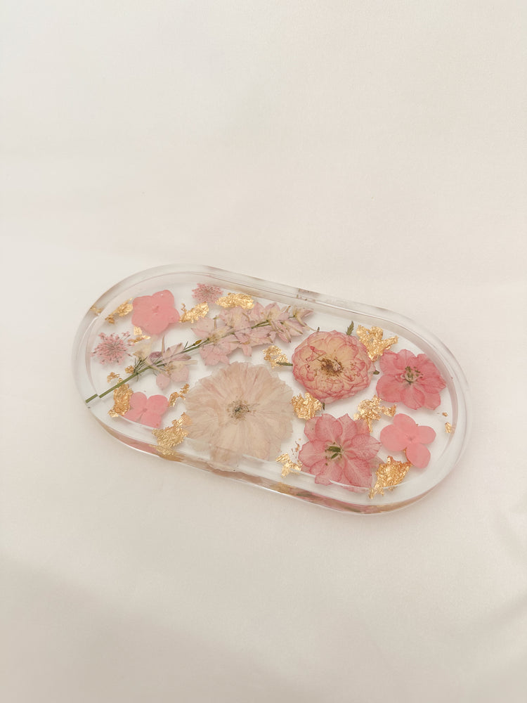 Handmade Pressed Flower Trinket Tray
