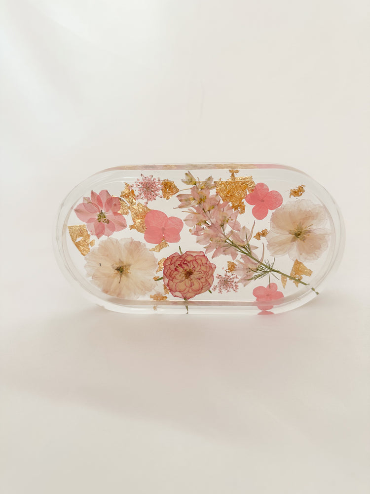 Handmade Pressed Flower Trinket Tray