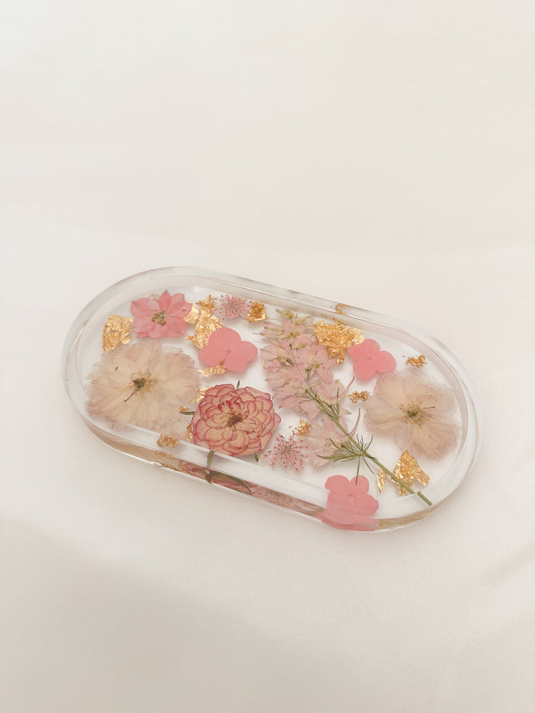 Handmade Pressed Flower Trinket Tray