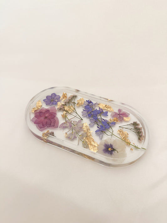 Handmade Pressed Flower Trinket Tray