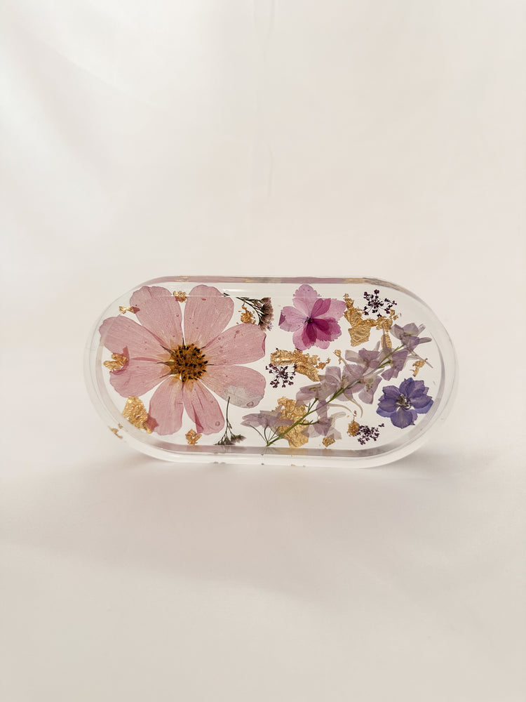 Handmade Pressed Flower Trinket Tray