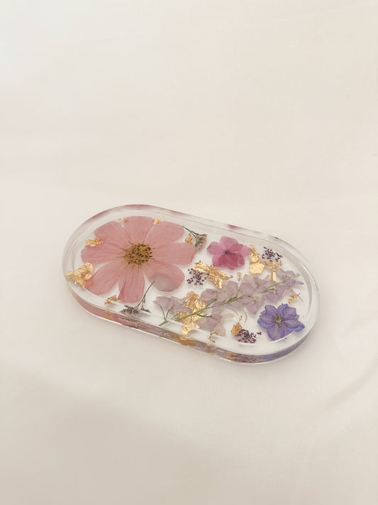 Handmade Pressed Flower Trinket Tray