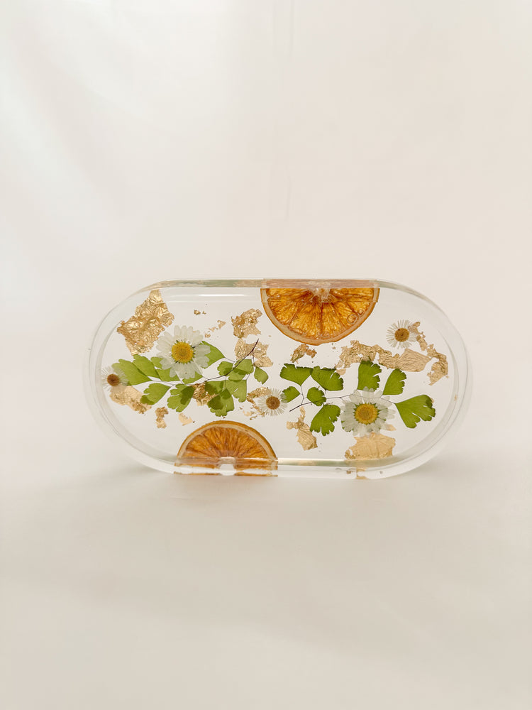 Handmade Pressed Flower Trinket Tray