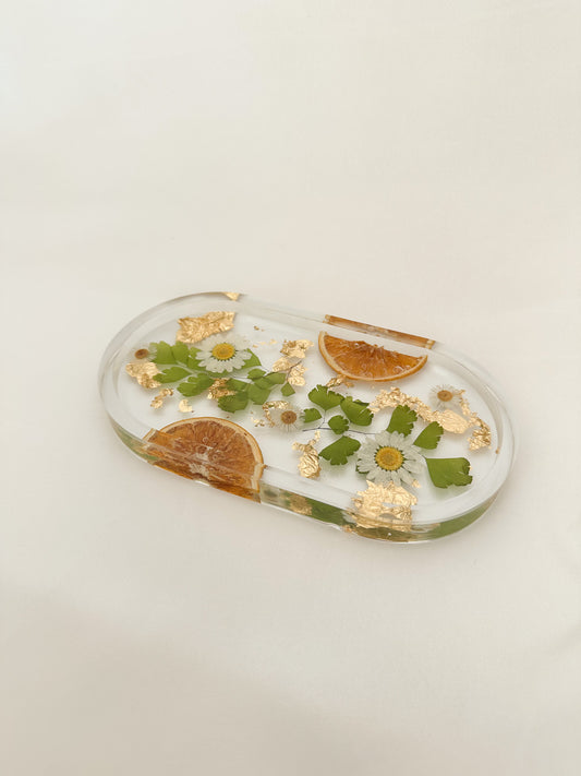 Handmade Pressed Flower Trinket Tray
