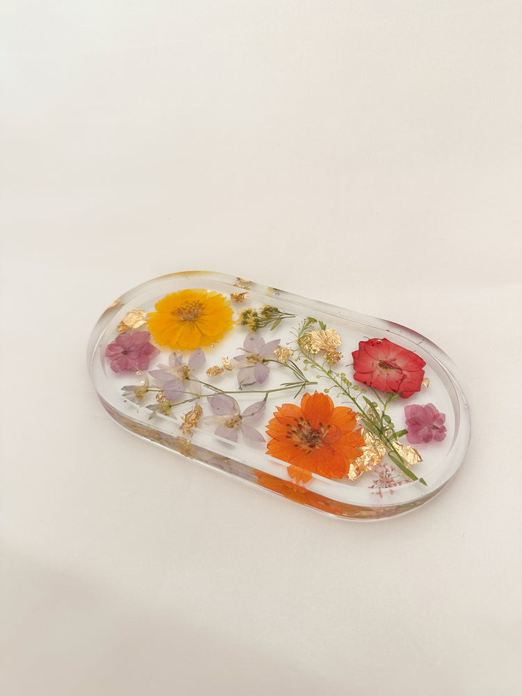 Handmade Pressed Flower Trinket Tray