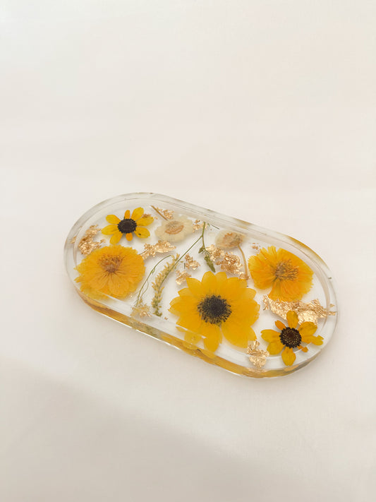 Handmade Pressed Flower Trinket Tray