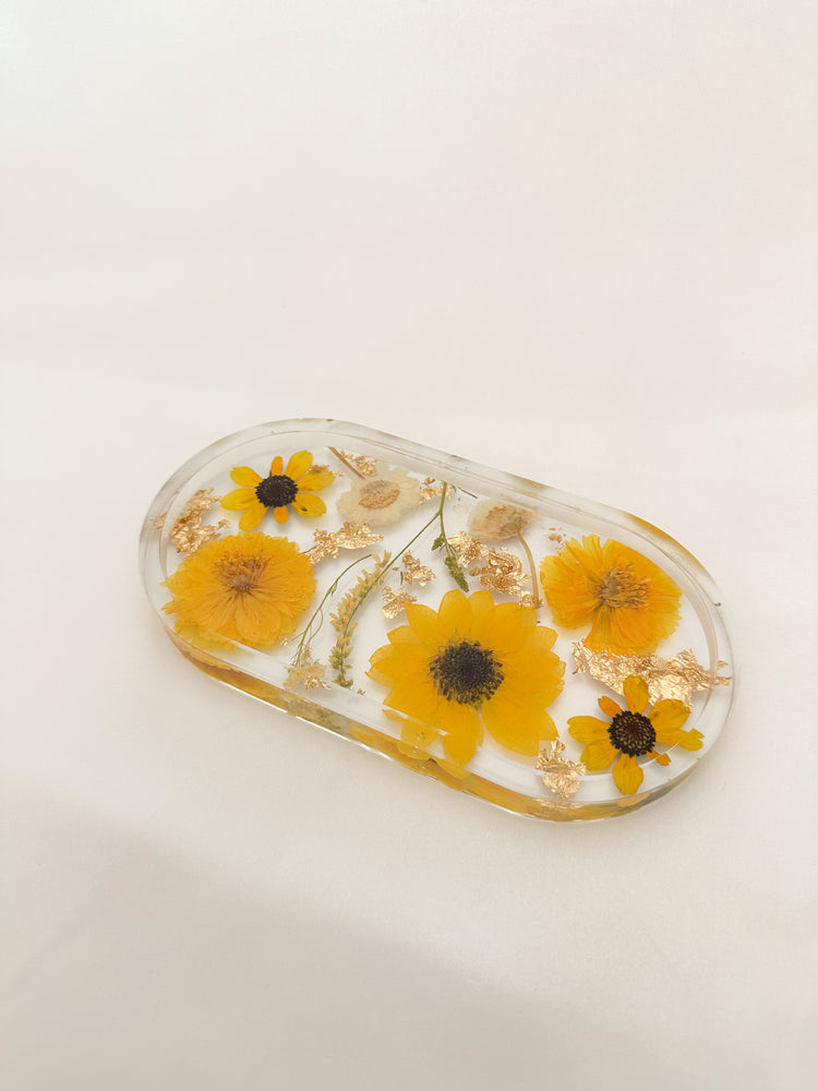 Handmade Pressed Flower Trinket Tray