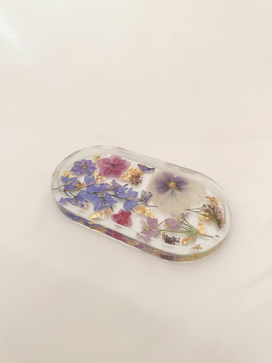Handmade Pressed Flower Trinket Tray