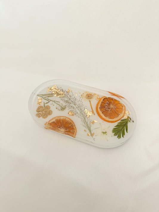Handmade Pressed Flower Trinket Tray
