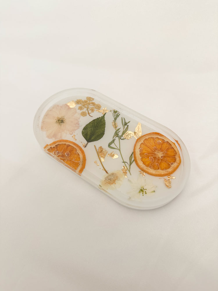 Handmade Pressed Flower Trinket Tray