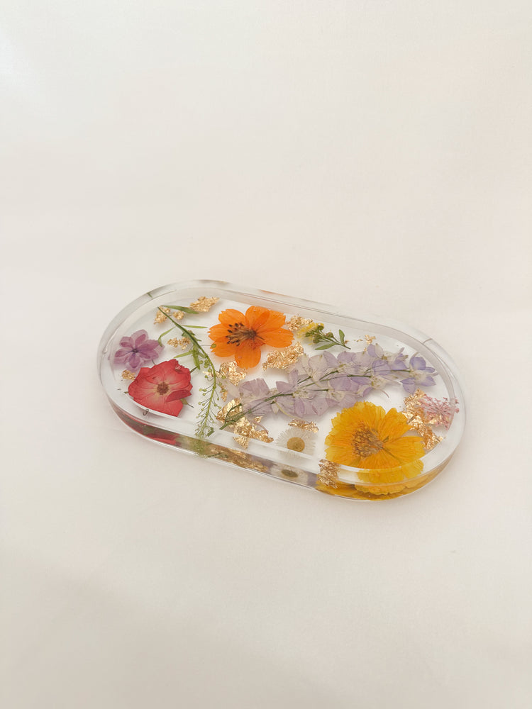 Handmade Pressed Flower Trinket Tray