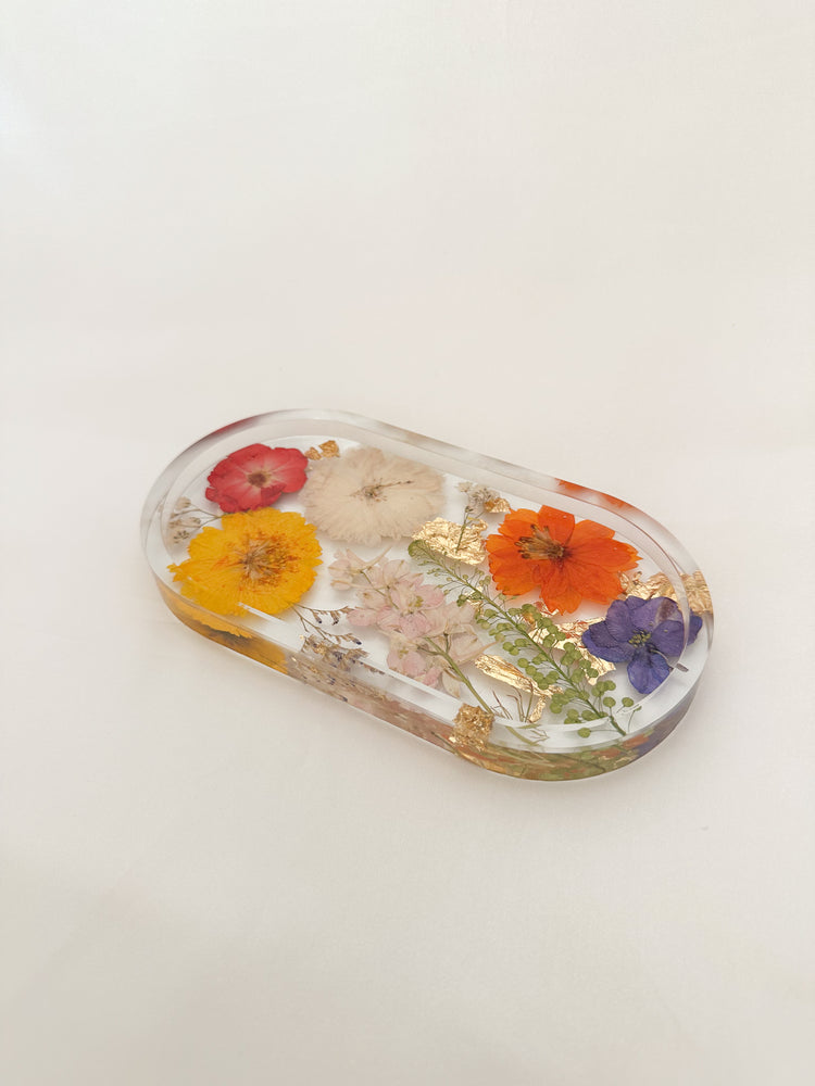 Handmade Pressed Flower Trinket Tray
