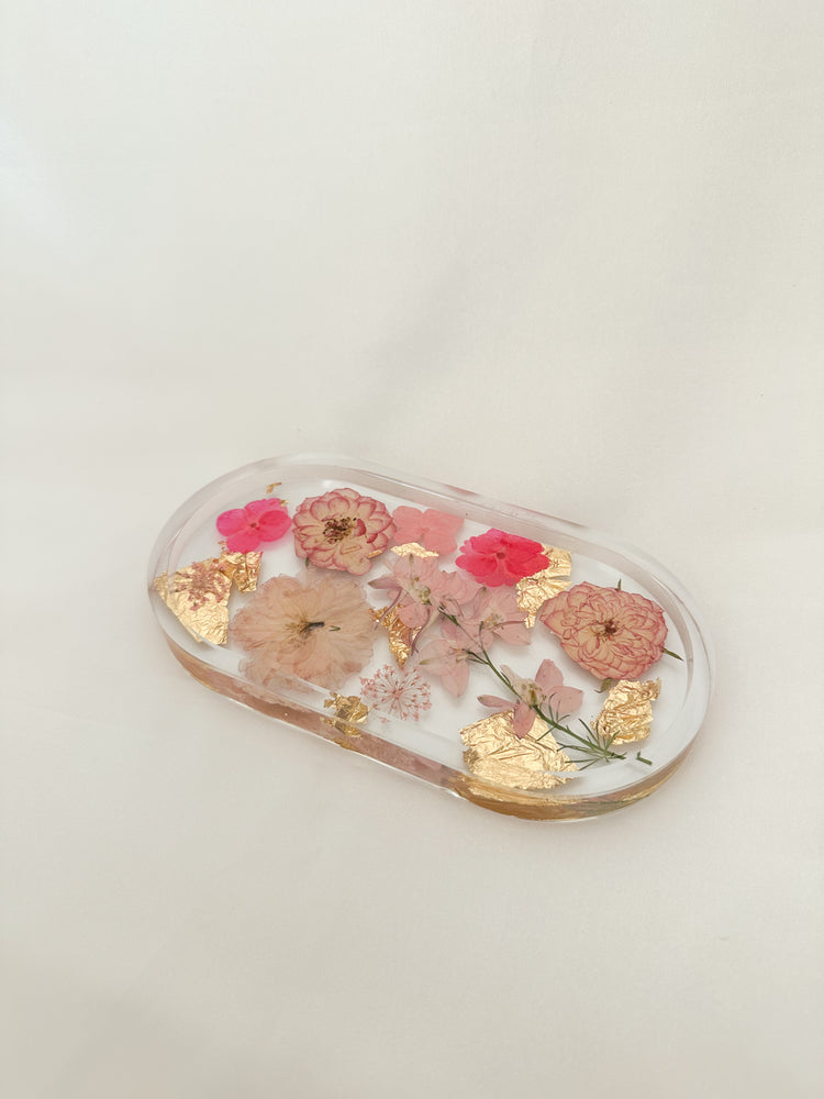 Handmade Pressed Flower Trinket Tray