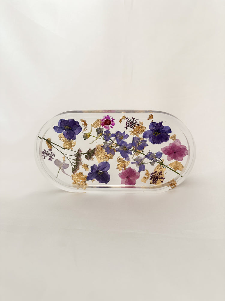 Handmade Pressed Flower Trinket Tray
