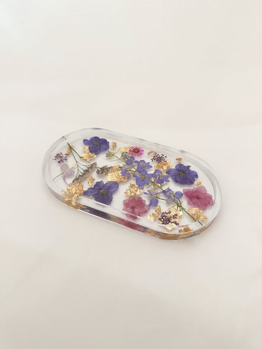 Handmade Pressed Flower Trinket Tray
