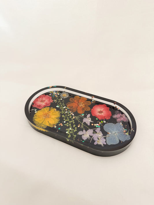 Handmade Pressed Flower Trinket Tray