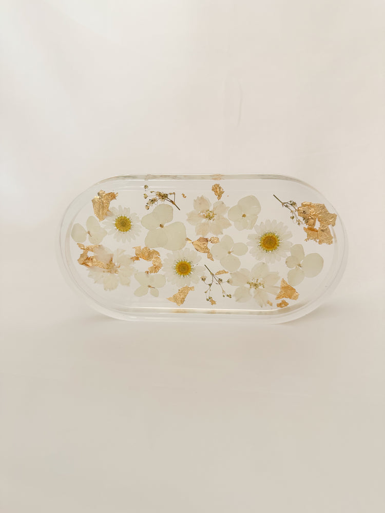 Handmade Pressed Flower Trinket Tray