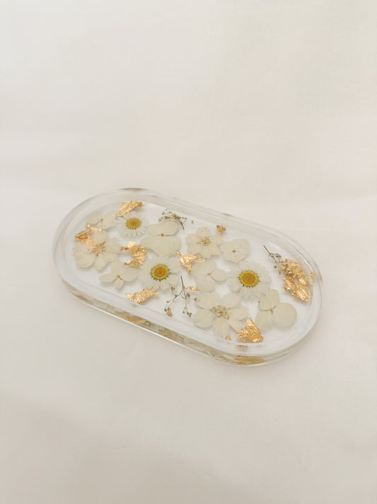 Handmade Pressed Flower Trinket Tray