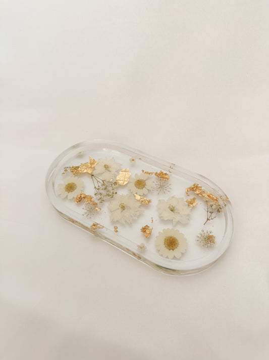 Handmade Pressed Flower Trinket Tray