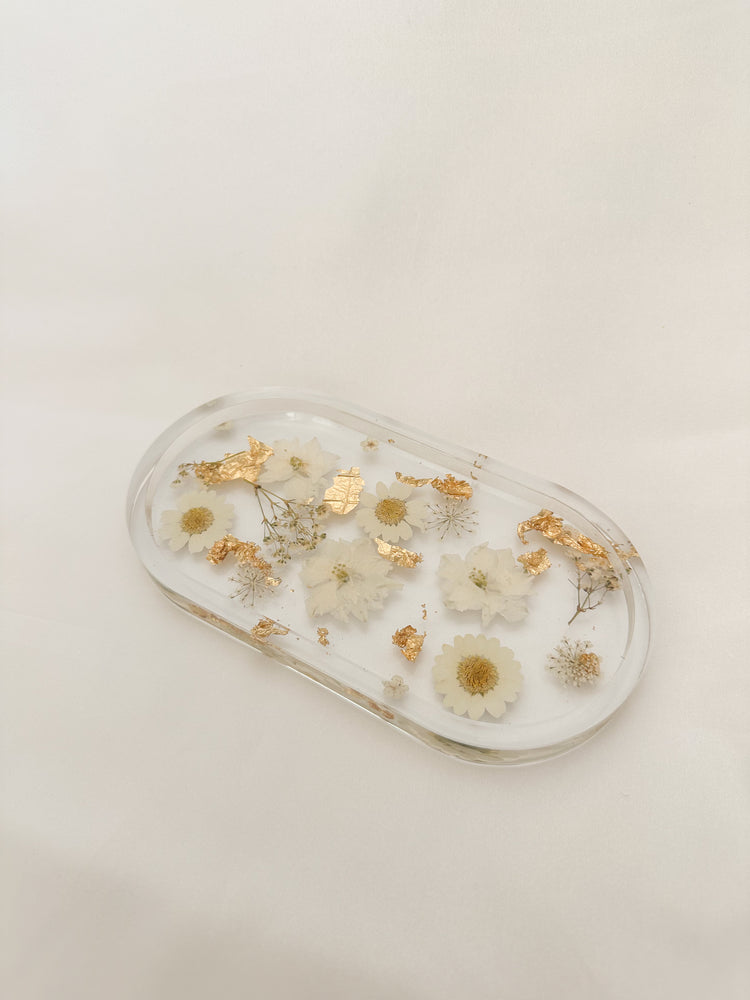 Handmade Pressed Flower Trinket Tray