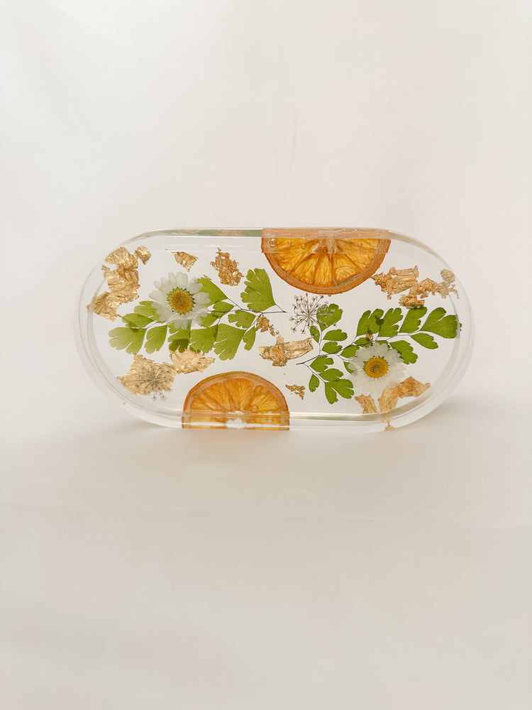 Handmade Pressed Flower Trinket Tray