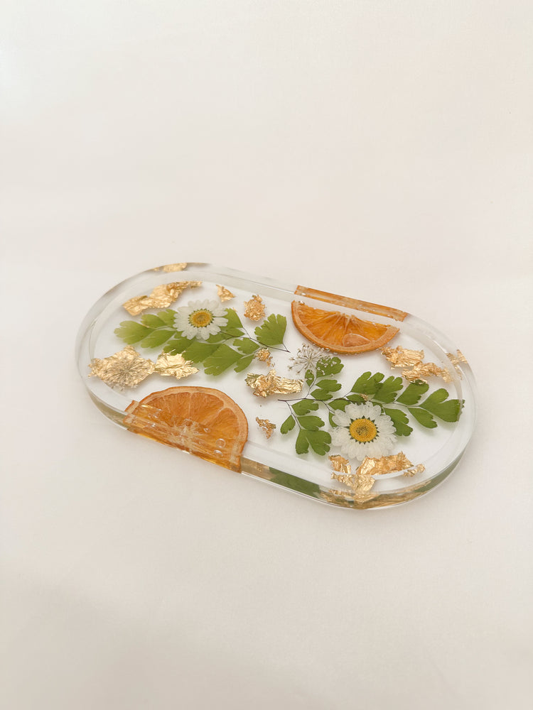 Handmade Pressed Flower Trinket Tray