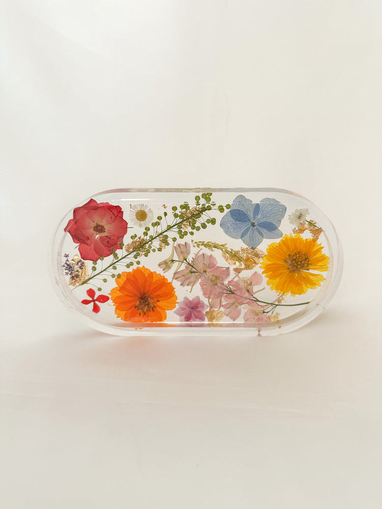 Handmade Pressed Flower Trinket Tray