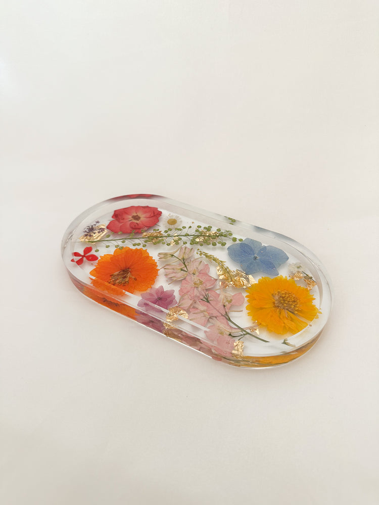 Handmade Pressed Flower Trinket Tray