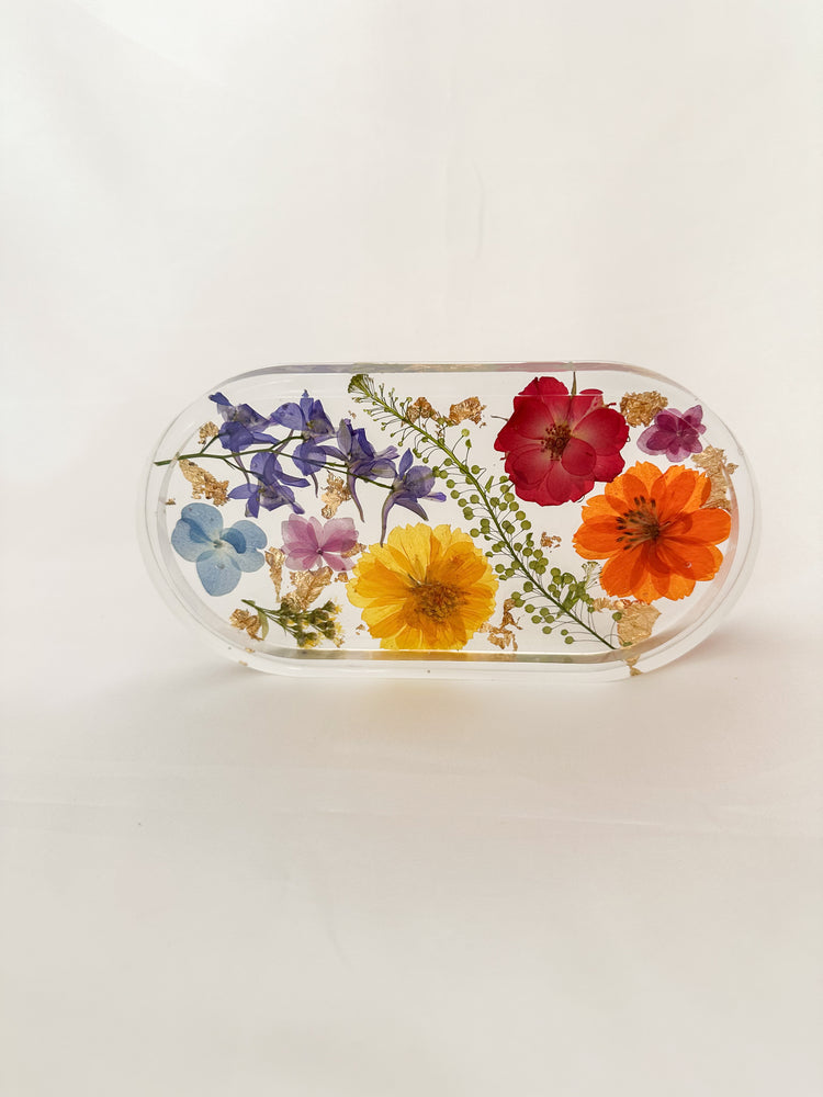 Handmade Pressed Flower Trinket Tray