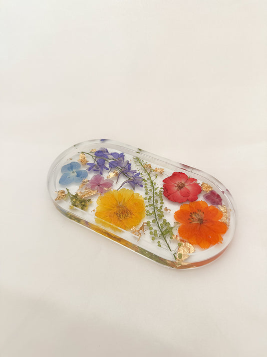 Handmade Pressed Flower Trinket Tray