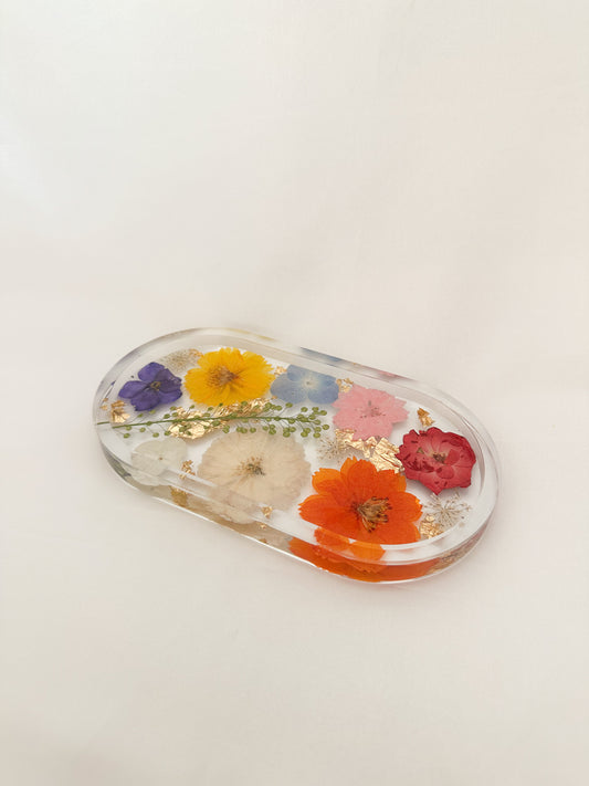 Handmade Pressed Flower Trinket Tray