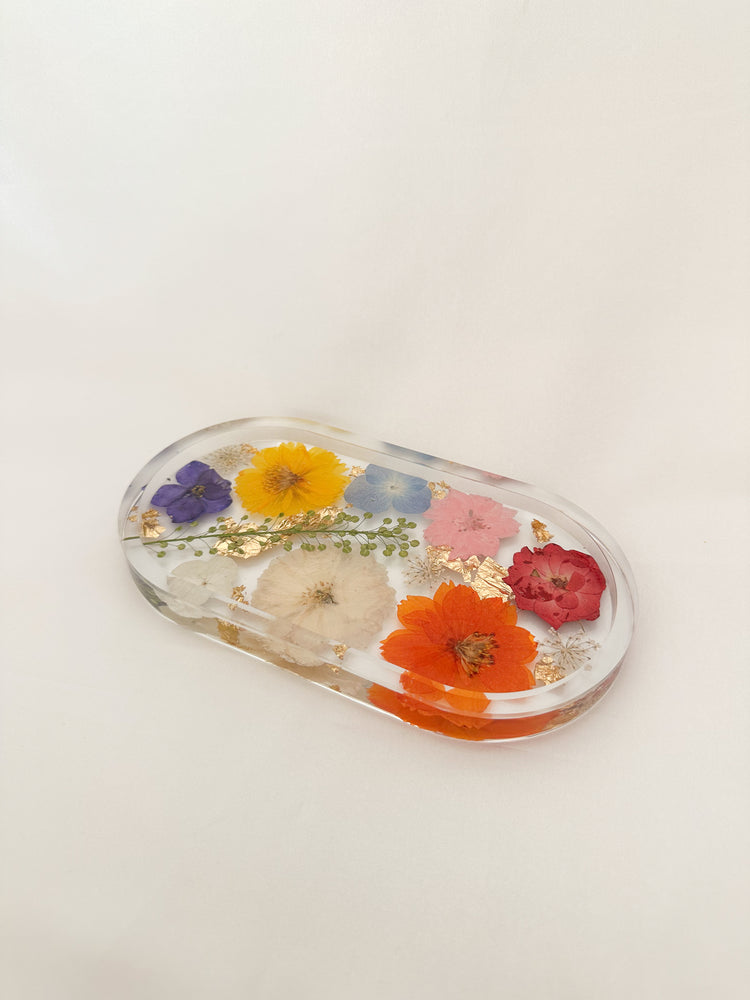 Handmade Pressed Flower Trinket Tray