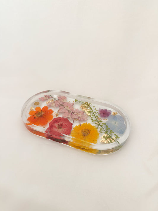 Handmade Pressed Flower Trinket Tray