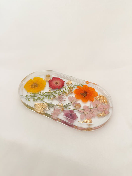 Handmade Pressed Flower Trinket Tray