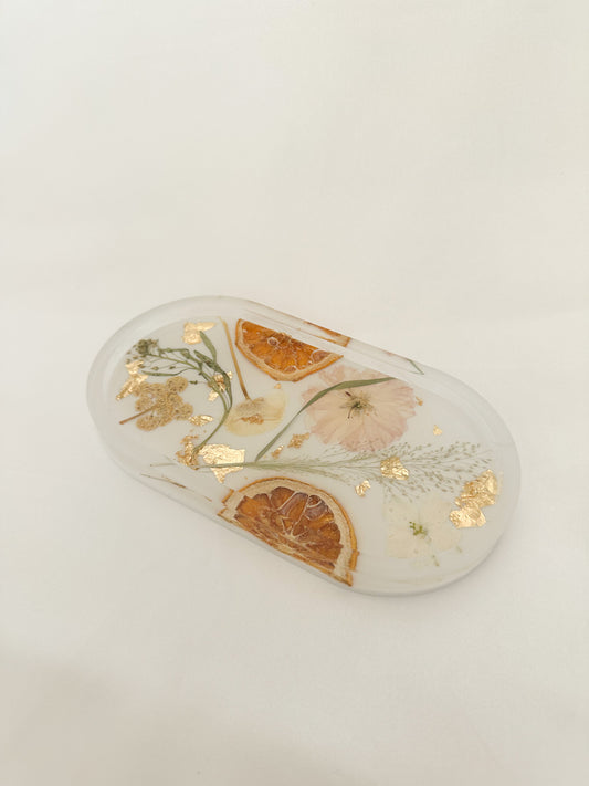 Handmade Pressed Flower Trinket Tray
