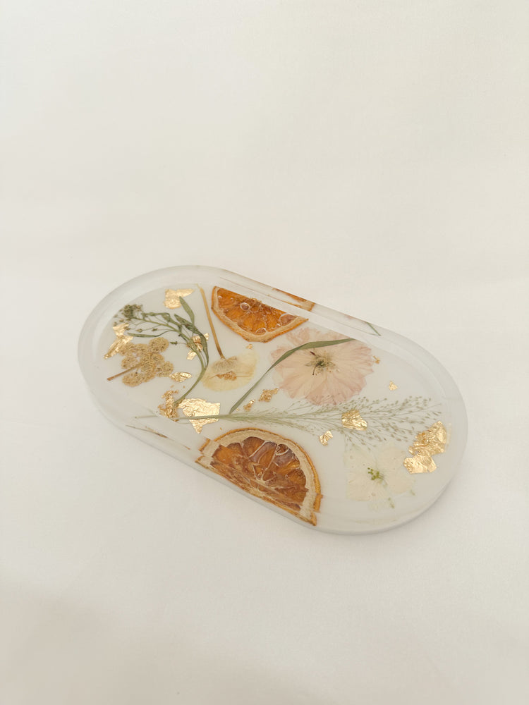 Handmade Pressed Flower Trinket Tray