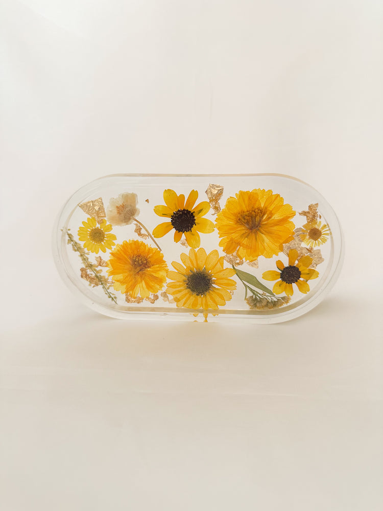 Handmade Pressed Flower Trinket Tray