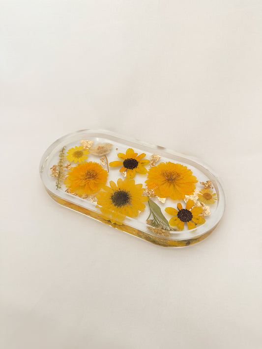Handmade Pressed Flower Trinket Tray