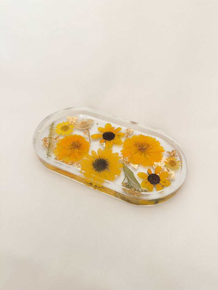 Handmade Pressed Flower Trinket Tray