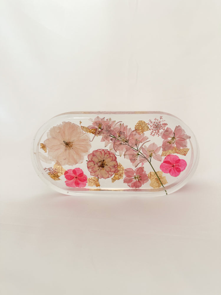Handmade Pressed Flower Trinket Tray