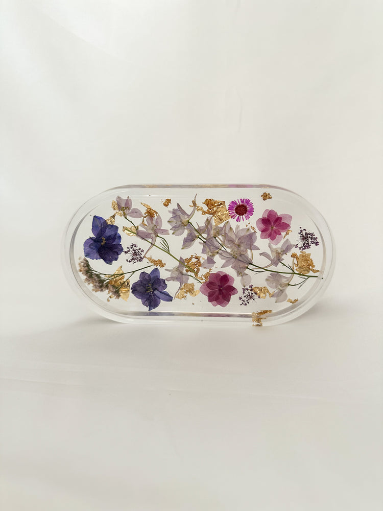Handmade Pressed Flower Trinket Tray