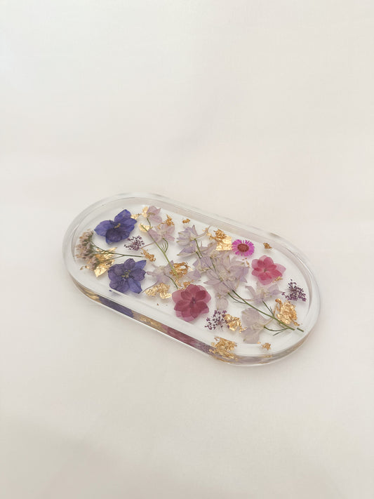 Handmade Pressed Flower Trinket Tray
