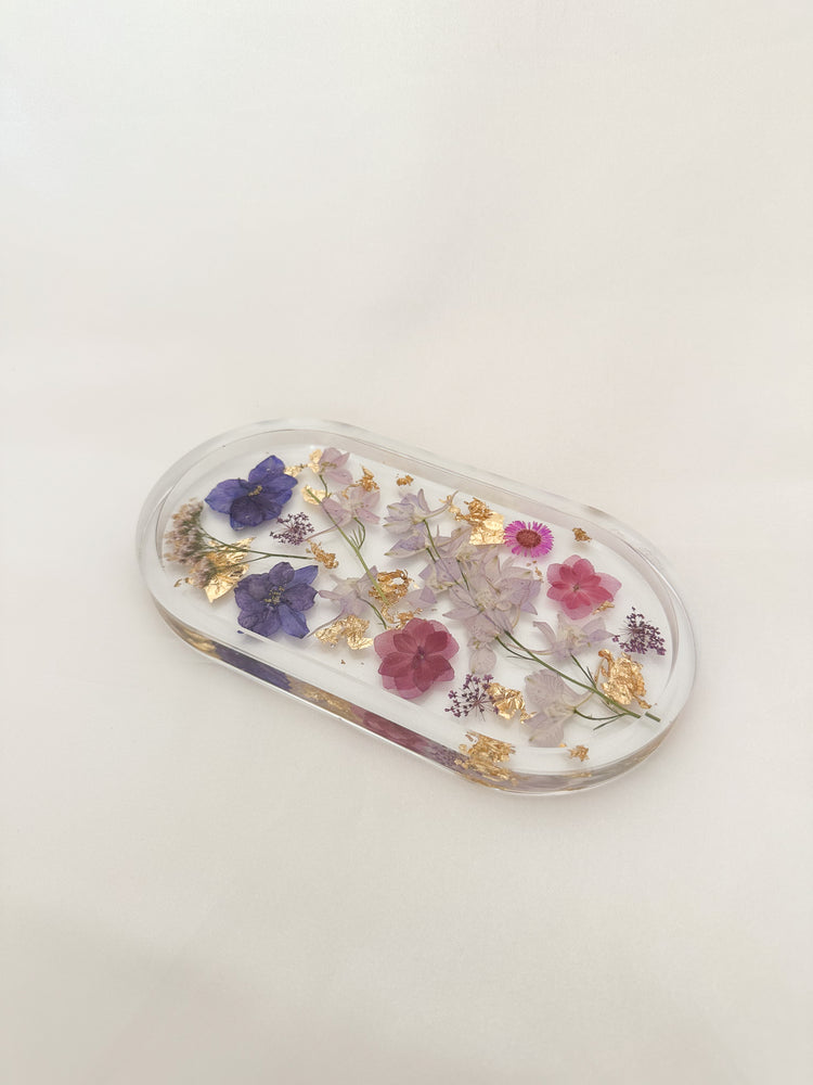 Handmade Pressed Flower Trinket Tray