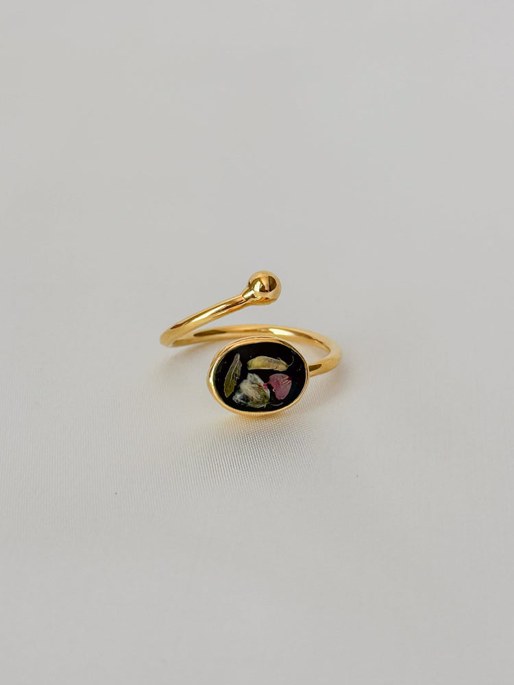 XL Pressed Flower Ring