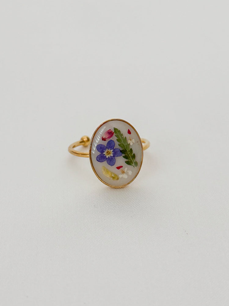 XL Pressed Flower Ring