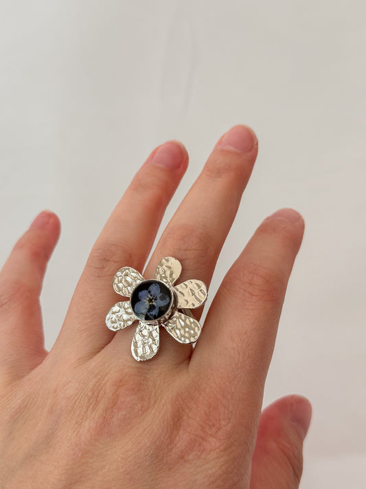 XL Pressed Flower Ring