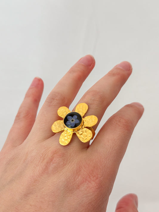 XL Pressed Flower Ring