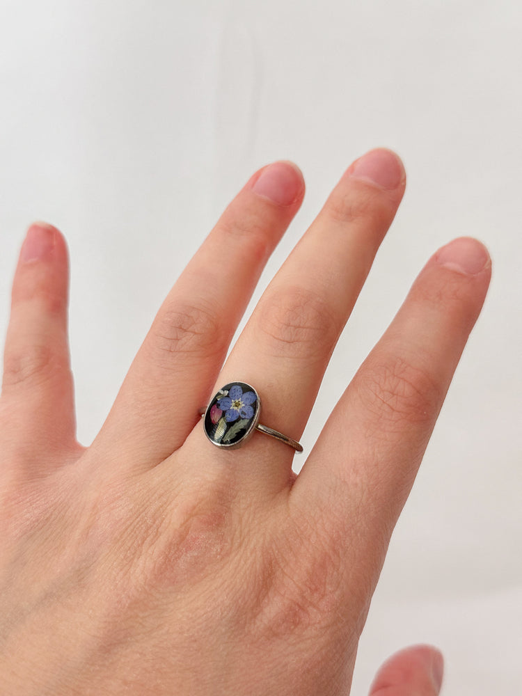 XL Pressed Flower Ring