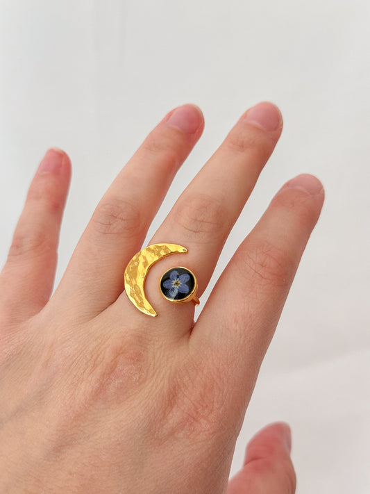 XL Pressed Flower Ring
